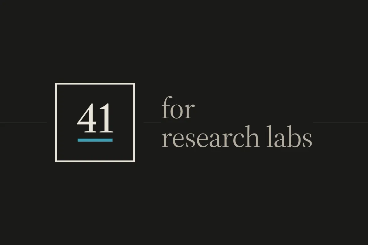 Blue41 Research Edition for academic labs